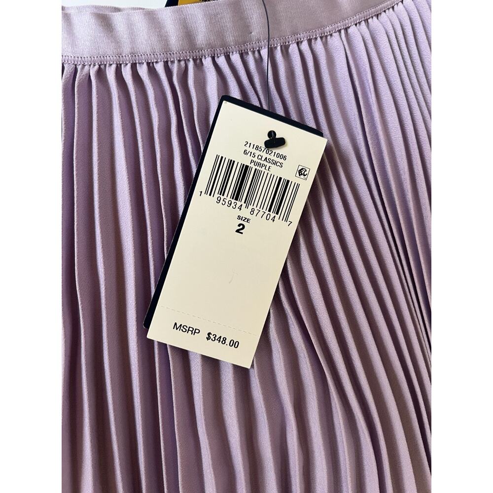 Polo Ralph Lauren Women's Pleated Georgette Handkerchief Skirt Size 2 - Picture 3 of 12